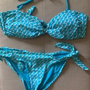 Gap Blue Seahorse Bikini Set